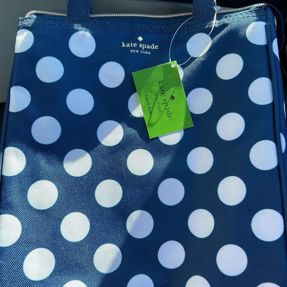 🩷Kate Spade Blue Polka Dot Tote Bag